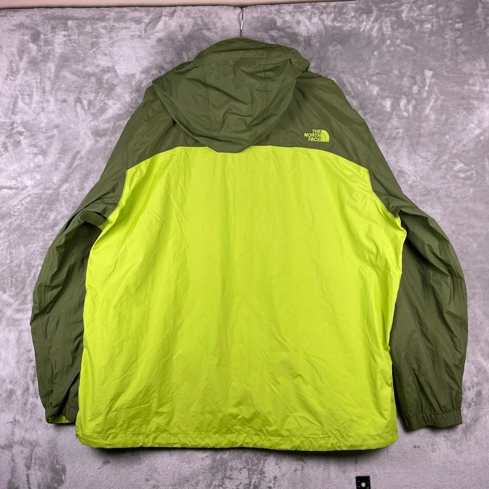 The North Face Rain Jacket Men XXL Green DryVent Hooded NF0A2SXN